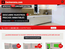 Tablet Screenshot of cocinarama.com